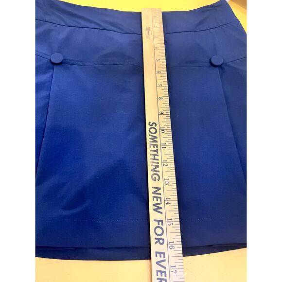 L'Etoile Sport Button-Embellished Poplin Mini Golf Skirt Black Womens Size XS - Picture 10 of 10